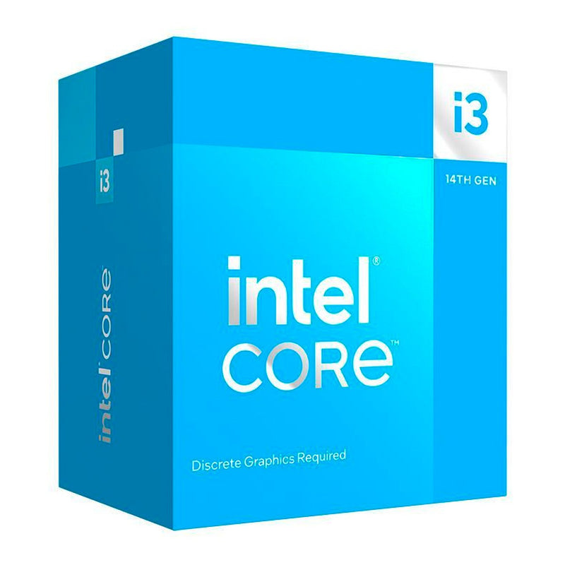 Procesador Intel Core i3-14100F (LGA1700, 4 núcleos/8 hilos, hasta 4.7GHz)