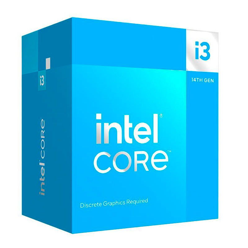 Procesador Intel Core i3-14100F (LGA1700, 4 núcleos/8 hilos, hasta 4.7GHz)