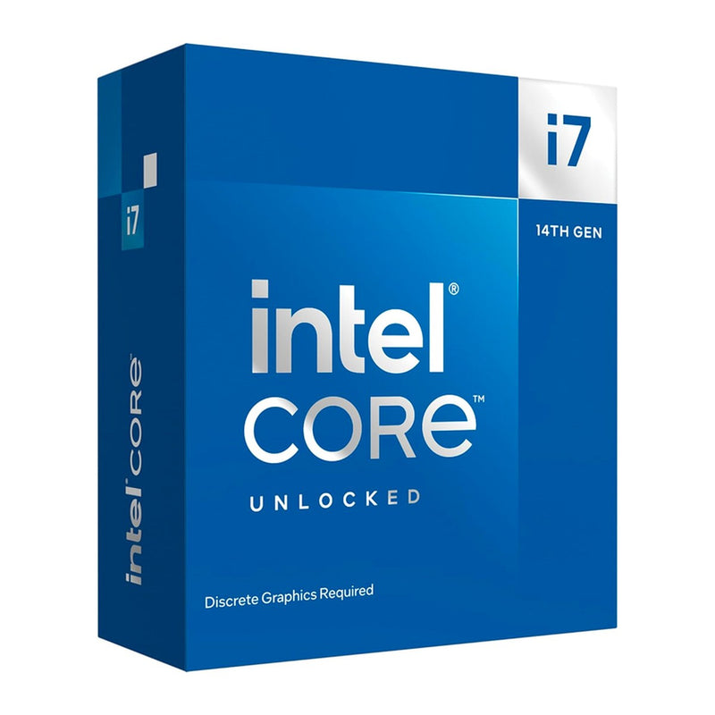 Procesador Intel Core i7-14700KF (LGA1700, 20 núcleos/28 hilos, hasta 5.6GHz)
