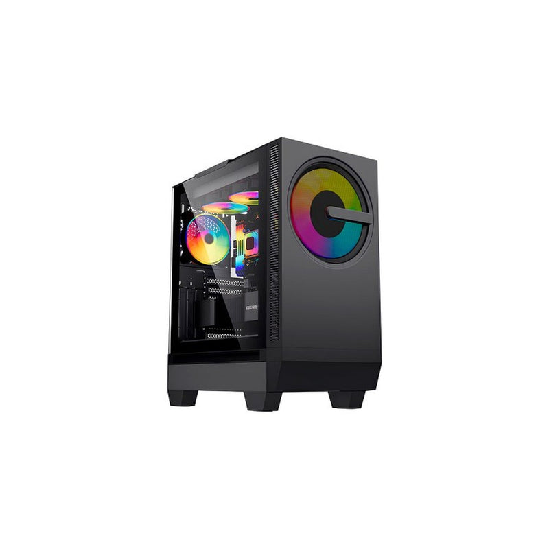 Case Teros TE-1173N Mid Tower ARGB con parlante 5W, negro