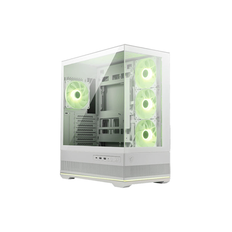 Case Gamer MSI MAG Pano 110R PZ Panorámico ATX (4 Fans ARGB, USB-C) Blanco