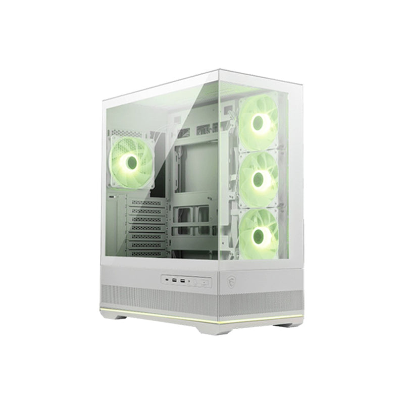 Case Gamer MSI MAG Pano 110R PZ Panorámico ATX (4 Fans ARGB, USB-C) Blanco
