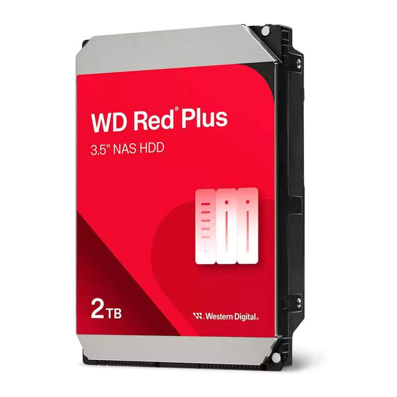 Disco Duro Interno WD Red Plus 2TB NAS SATA 3.5" 5400RPM (64MB)