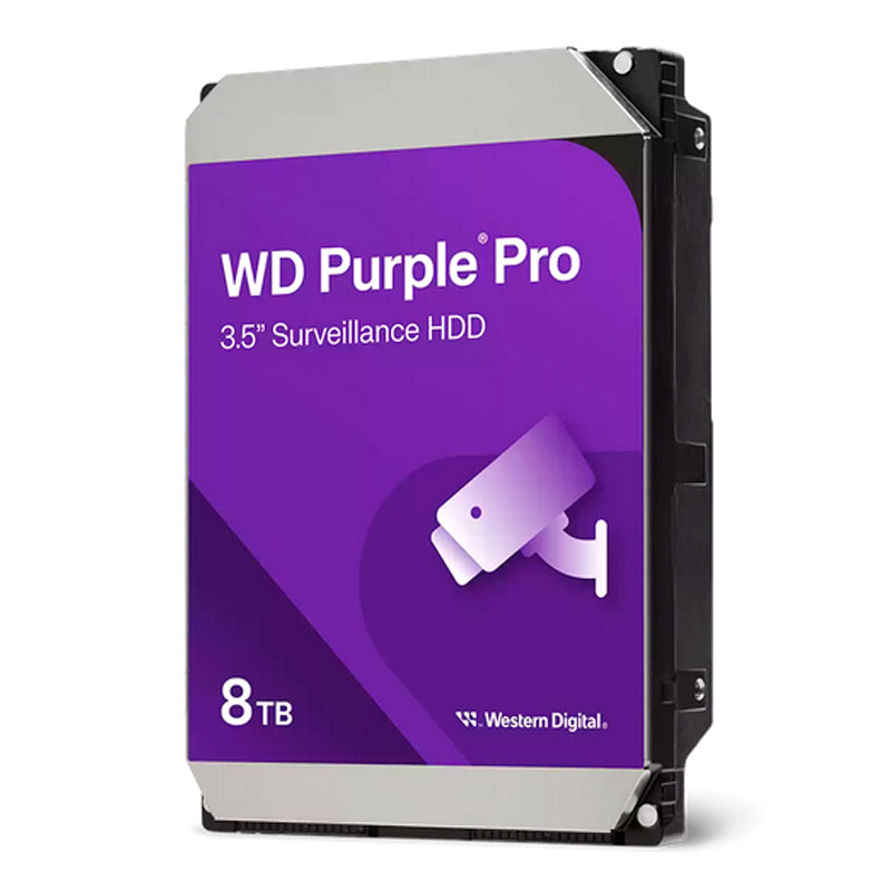 Disco Duro Interno WD Purple Pro 8TB Videovigilancia IA SATA 3.5" 7200RPM (256MB)
