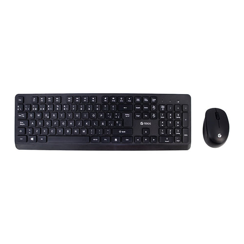 Kit Inalámbrico Teclado y Mouse TEROS TE-5011CS (2.4 GHz, mouse 1000 DPI, negro)