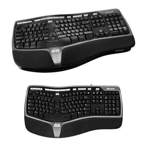 Teclado Microsoft Natural Ergonomic 4000 USB (ergonómico, español, negro)
