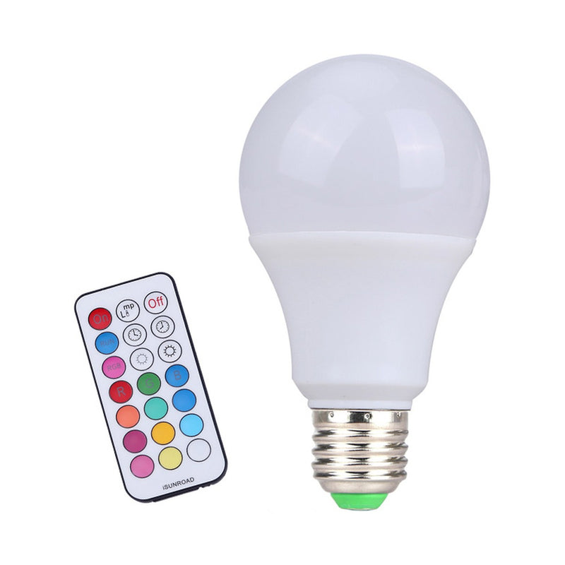 Foco LED RGB + Blanco EcoTrend 8W E27 con Control Remoto (Regulable)
