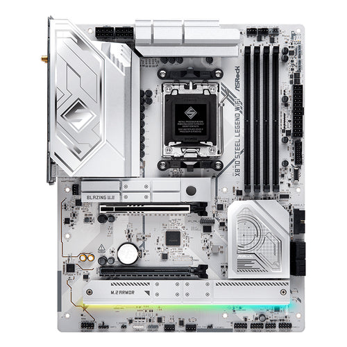 Placa Madre ASRock X870 Steel Legend WiFi (AMD X870, Socket AM5, DDR5, Wi-Fi, ATX)