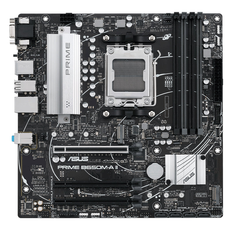 Placa Madre ASUS PRIME B650M-A II (AMD B650, Socket AM5, DDR5, mATX)