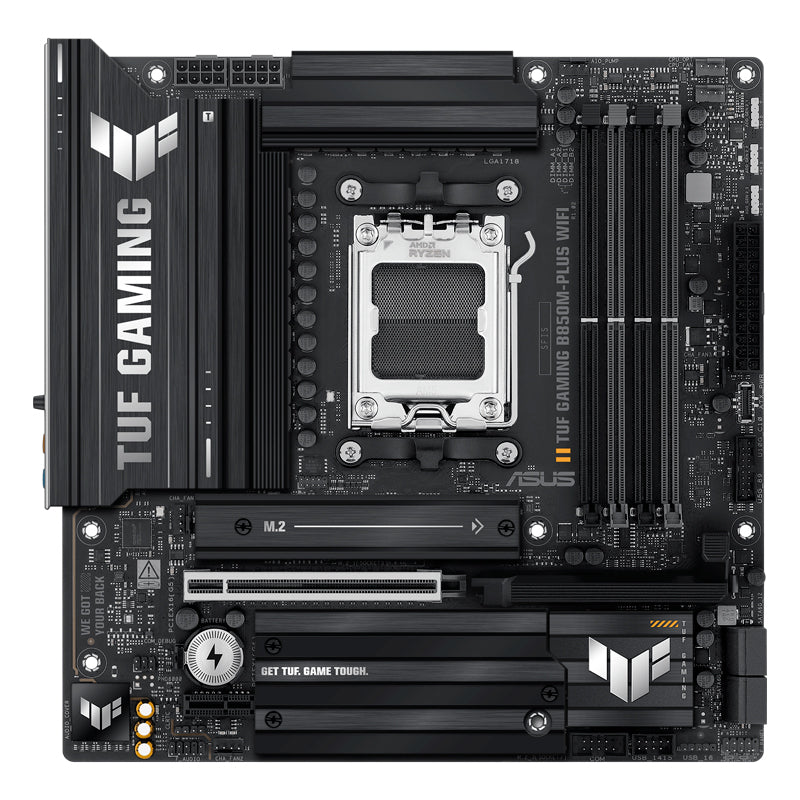Placa Madre ASUS TUF Gaming B850M-PLUS WiFi (AMD B850, Socket AM5, DDR5, Wi-Fi, mATX)
