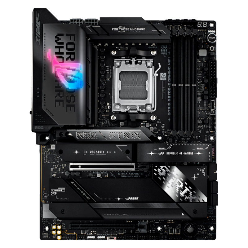 Placa Madre ASUS ROG STRIX X870E-E Gaming WiFi (AMD X870E, Socket AM5, DDR5, Wi-Fi 7, ATX)