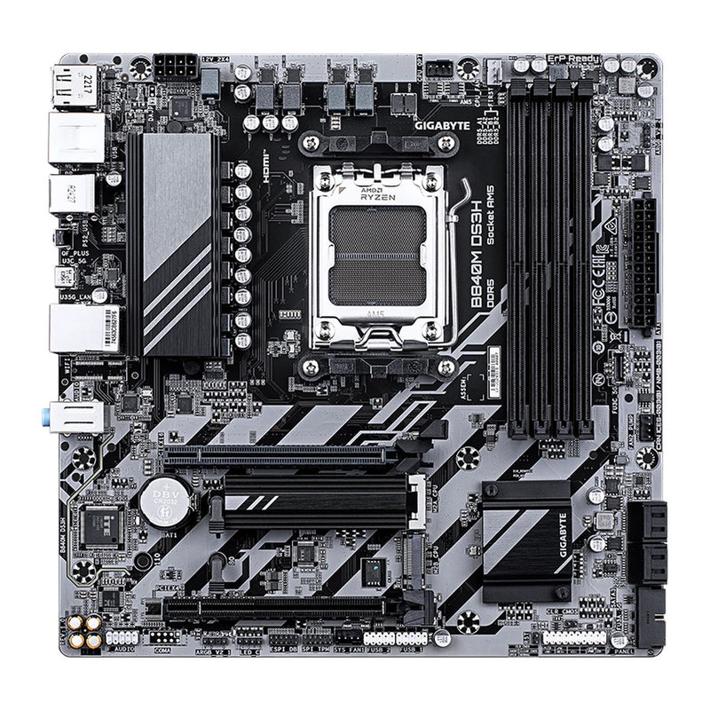 Placa Madre Gigabyte B840M DS3H (AMD B840, Socket AM5, DDR5, mATX)