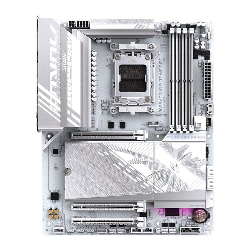 Placa Madre Gigabyte B850 AORUS Elite WiFi7 ICE (AMD B850, Socket AM5, DDR5, Wi-Fi 7, ATX)