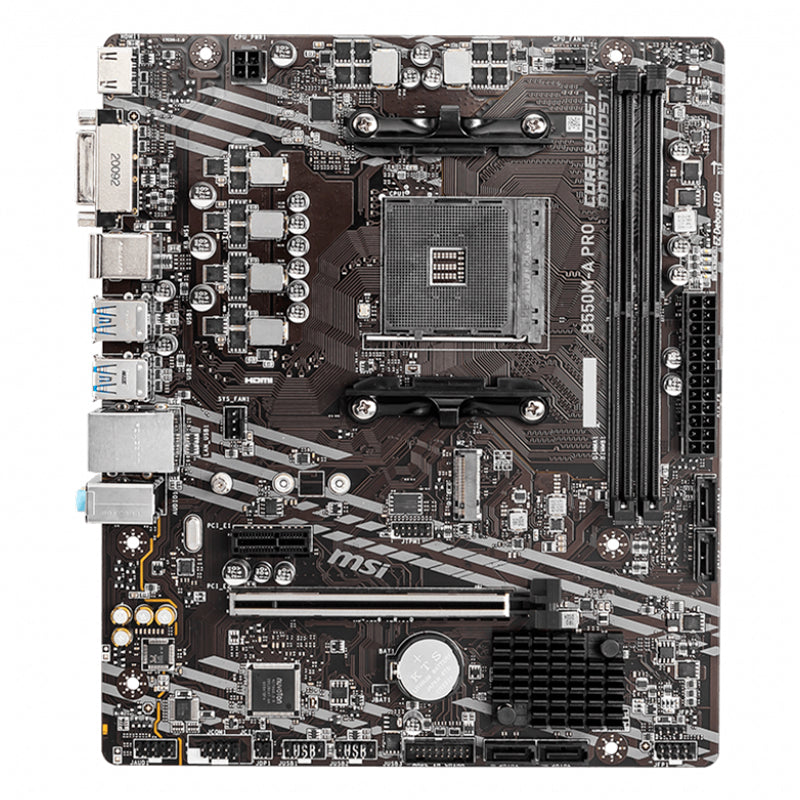 Placa Madre MSI B550M-A PRO (AMD B550, Socket AM4, DDR4, mATX)