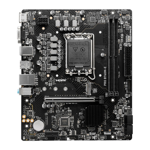 Placa Madre MSI PRO B760M-E (Intel B760, LGA1700, DDR5, mATX)