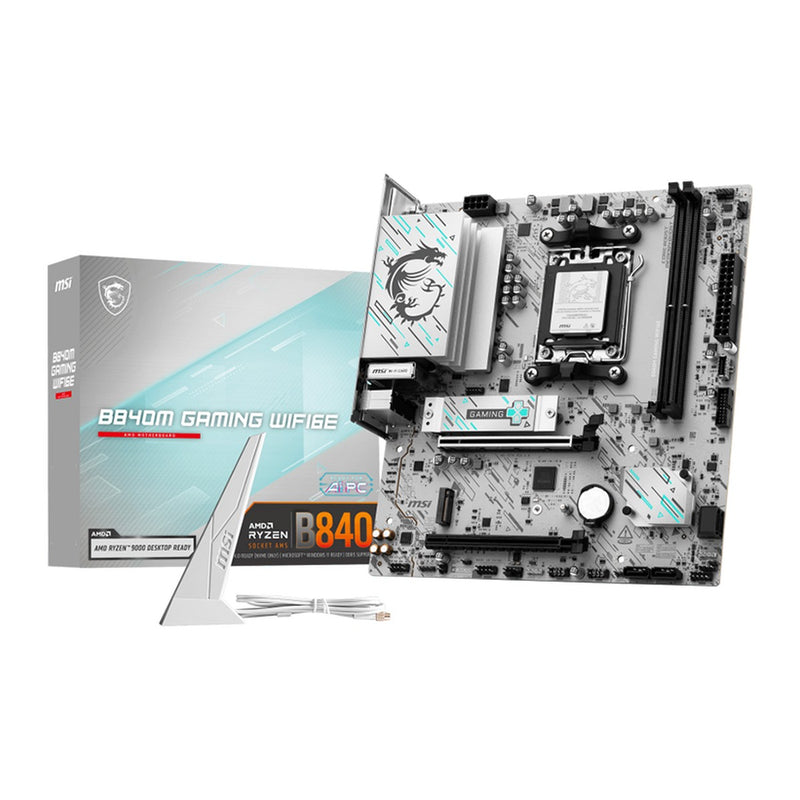 Placa Madre MSI B840M Gaming WiFi6E (AMD B840, Socket AM5, DDR5, Wi-Fi 6E, mATX)