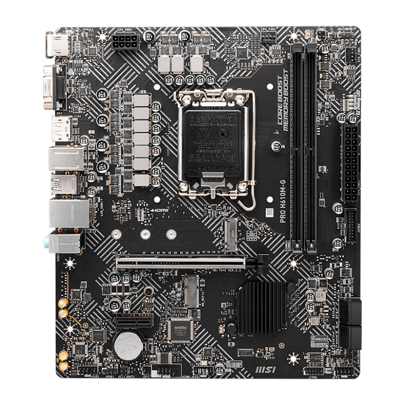 Placa Madre MSI PRO H610M-G (Intel H610, LGA1700, DDR5, mATX)