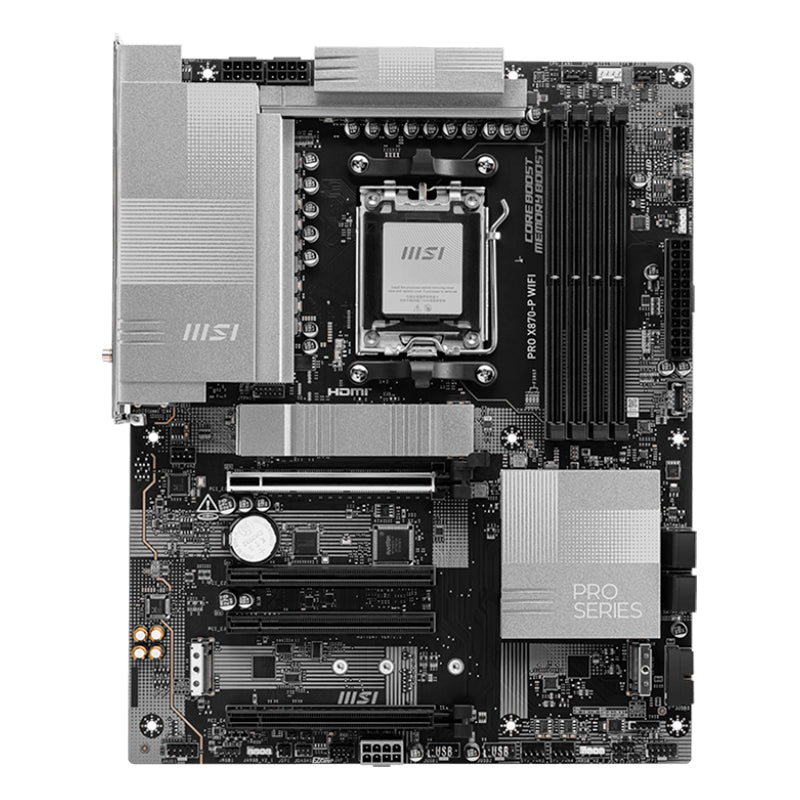 Placa Madre MSI PRO X870-P WiFi (AMD X870, Socket AM5, DDR5, Wi-Fi 7, ATX)