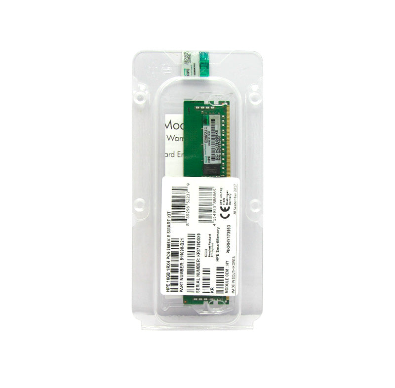 Memoria RAM Servidor HPE 16GB DDR4-2666 RDIMM (ECC, Single Rank)
