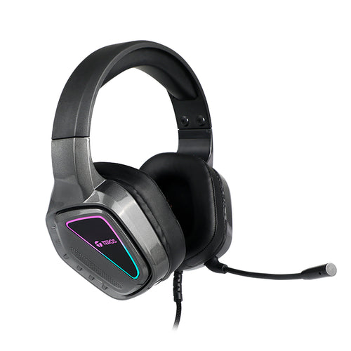 Audífonos Gamer Teros TE-8171N con Micrófono y Luces RGB (Drivers 40mm)