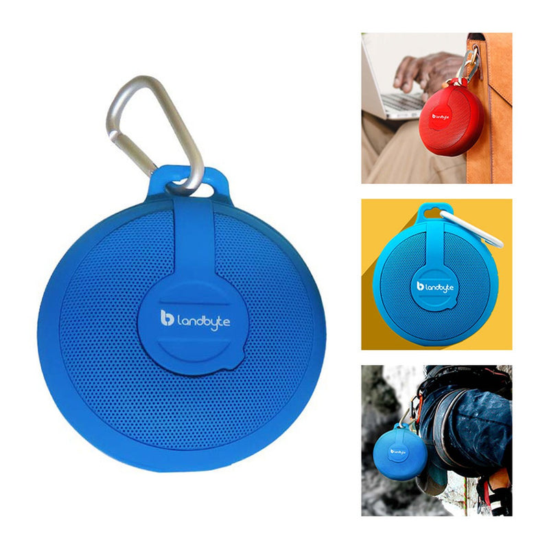 Parlante Bluetooth LandByte BV210 con MicroSD Recargable Azul