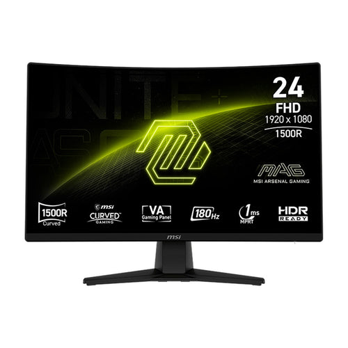 Monitor Curvo Gamer MSI MAG 242C 23.6" FHD VA 180Hz (1500R, HDMI/DP)