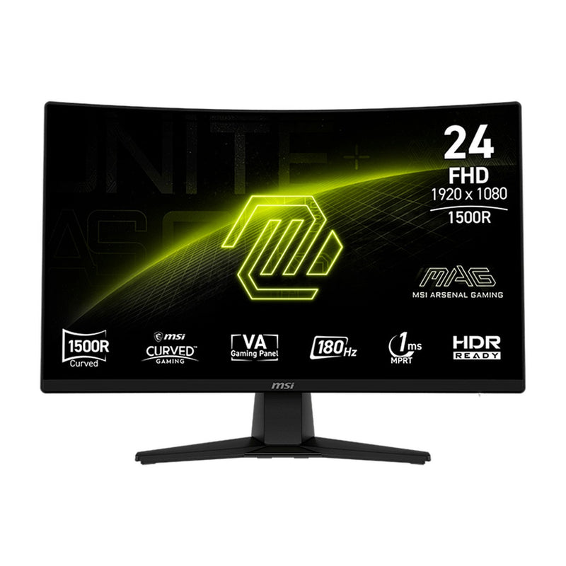 Monitor Curvo Gamer MSI MAG 242C 23.6" FHD VA 180Hz (1500R, HDMI/DP)
