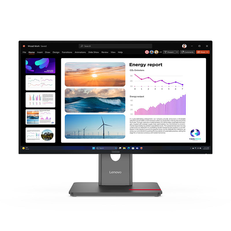 Monitor Profesional Lenovo ThinkVision P24q-40 23.8" QHD IPS 120Hz USB-C (HDMI 2.1/DP)