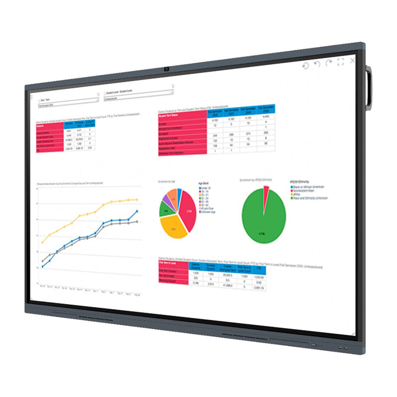 Pantalla Táctil Interactiva Teros TE-DP7501DN 75" 4K UHD (Android 11, 8GB, Cámara 8MP, 20 Puntos)