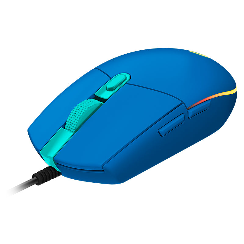Mouse Gamer Logitech G203 Lightsync, color azul