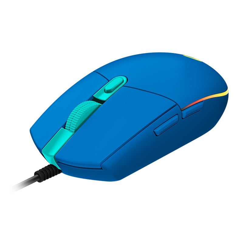 Mouse Gamer Logitech G203 Lightsync, color azul