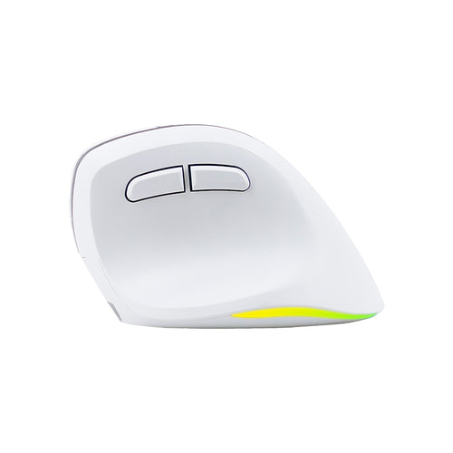Mouse Inalámbrico Teros TE-1236S RGB Recargable 6 Botones (2400 DPI, Blanco)