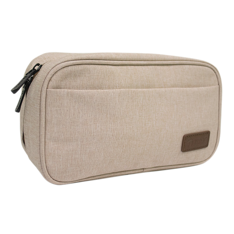 Organizador Portacables Teros TE-ACS9015 (Estuche Multiuso, Beige)