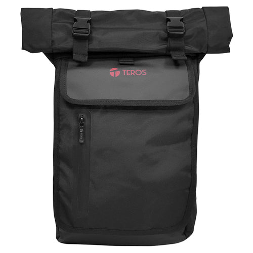 Mochila Gamer Teros Vision TE-ACS9018BK para Laptop 15.6" (Cierre Enrollable, Negro)