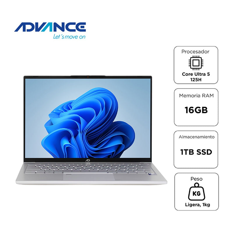 Notebook Advance NV7050 14" WUXGA (Core Ultra 5 125H, 16GB, 1TB SSD, FreeDOS)