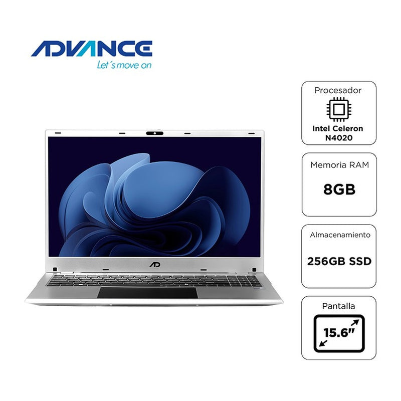 Laptop Advance 15, Intel Celeron 8GB 256GB (Open Box)