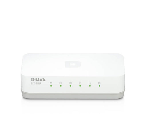 Switch D-Link DES-1005A, 5 puertos RJ45 10/100 Mbps (no gestionable)