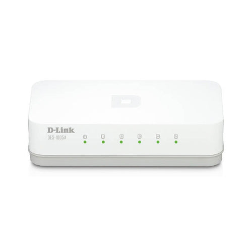 Switch D-Link DES-1005A, 5 puertos RJ45 10/100 Mbps (no gestionable)