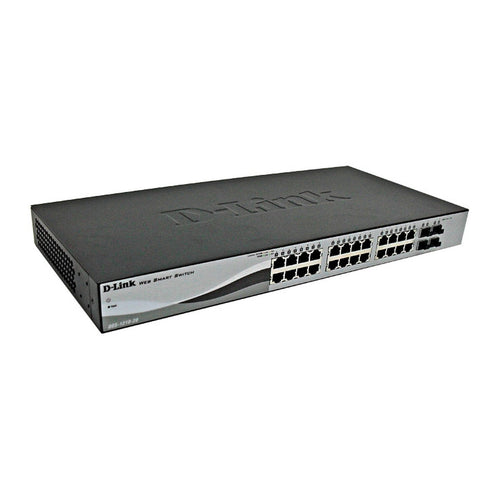 Switch Web Smart D-Link DGS-1210-28, 24 puertos GbE + 4 SFP (administrable)