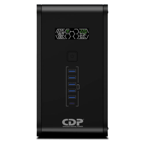 UPS Interactivo CDP R-Smart 751i 750VA/375W con AVR y LCD (10 Tomas, USB)