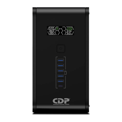 UPS Interactivo CDP R-Smart 751i 750VA/375W con AVR y LCD (10 Tomas, USB)