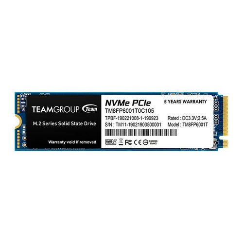 SSD TeamGroup MP33 1TB M.2 NVMe PCIe 3.0 (1800/1500 MB/s)