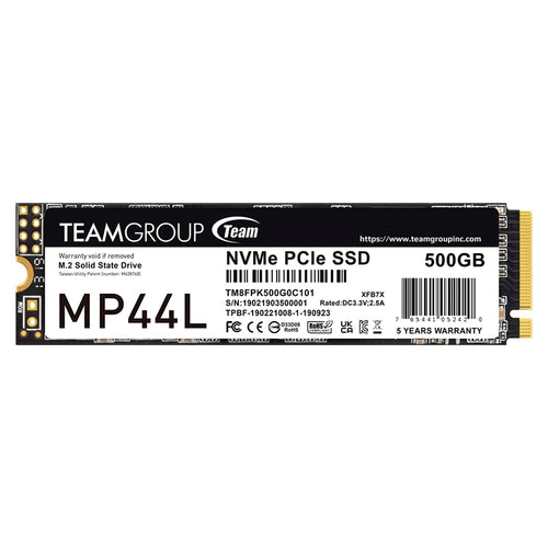 SSD TeamGroup MP44L 500GB M.2 NVMe PCIe 4.0 (5000/3700 MB/s)