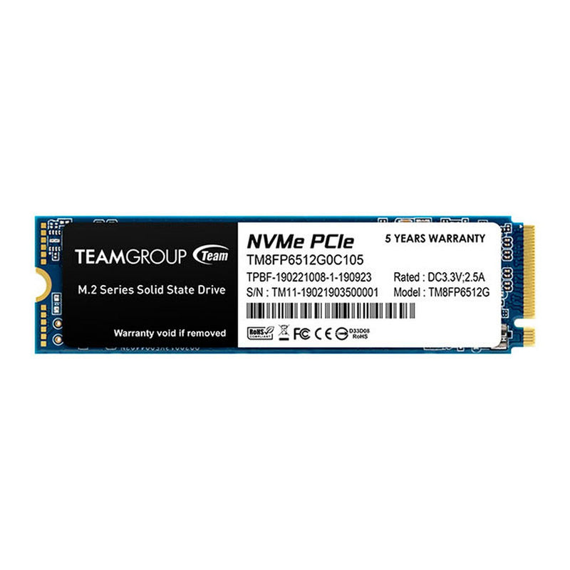 SSD TeamGroup MP33 512GB M.2 NVMe PCIe 3.0 (1700/1400 MB/s)