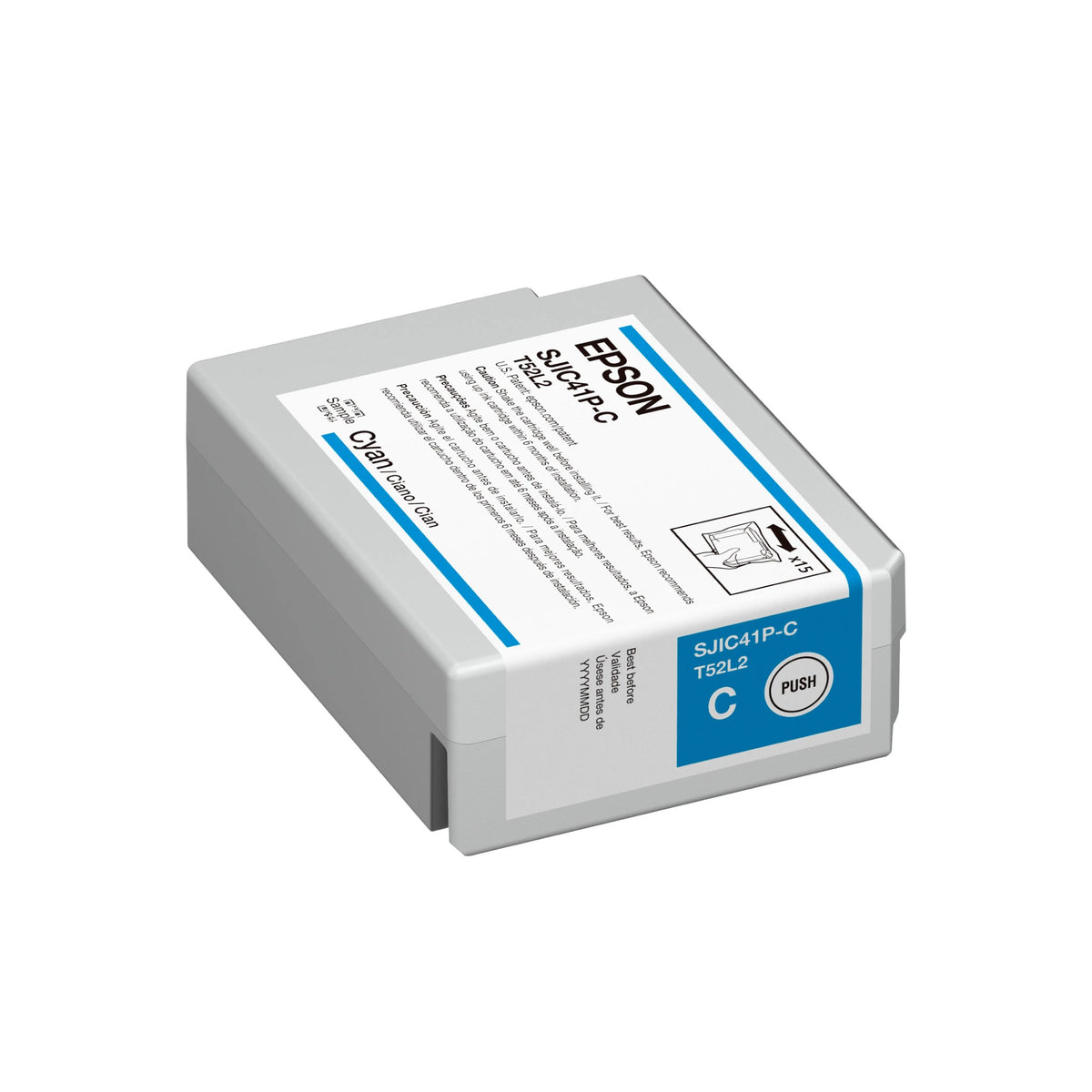 Cartucho de Tinta Epson Cian para C4000 (C13T52L220)