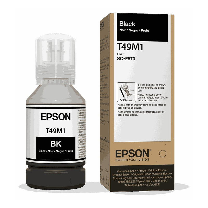 Botella de Tinta Epson T49M Negro Ultra DS, 140 ml (T49M120)