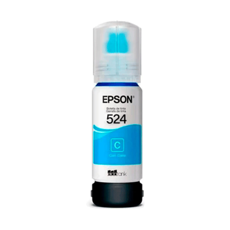 Botella de Tinta Epson T524220 Cyan (EcoTank serie 524)