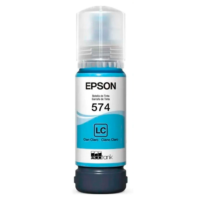 Botella de Tinta Epson T574520 Cyan Claro (EcoTank serie 574)
