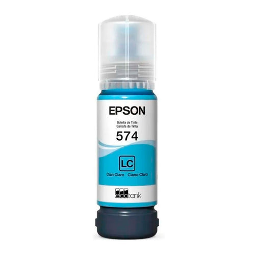 Botella de Tinta Epson T574520 Cyan Claro (EcoTank serie 574)