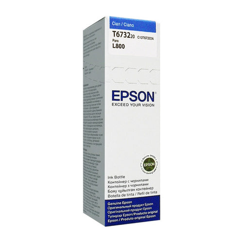 Botella de Tinta Epson T673220 Cyan 70ml (EcoTank fotográfica L800)